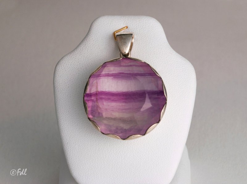 Pendentif avec fluorite